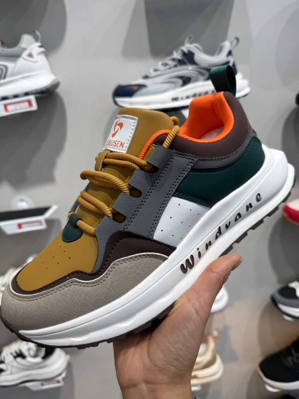 拓步森N6768风向标时尚男鞋振动软底透气运动板鞋男士百搭休闲鞋