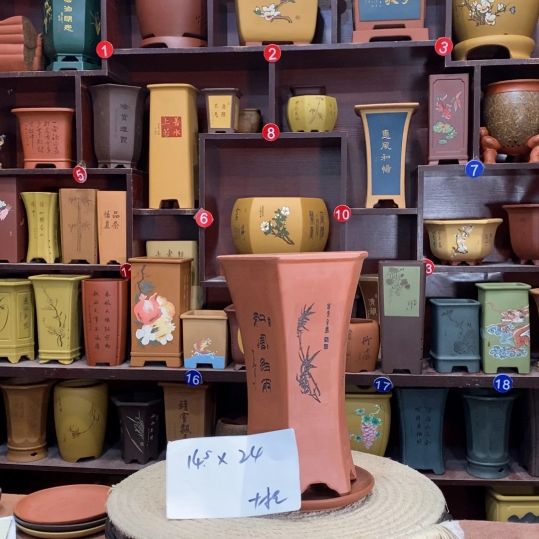 紫砂艺术紫砂花盆