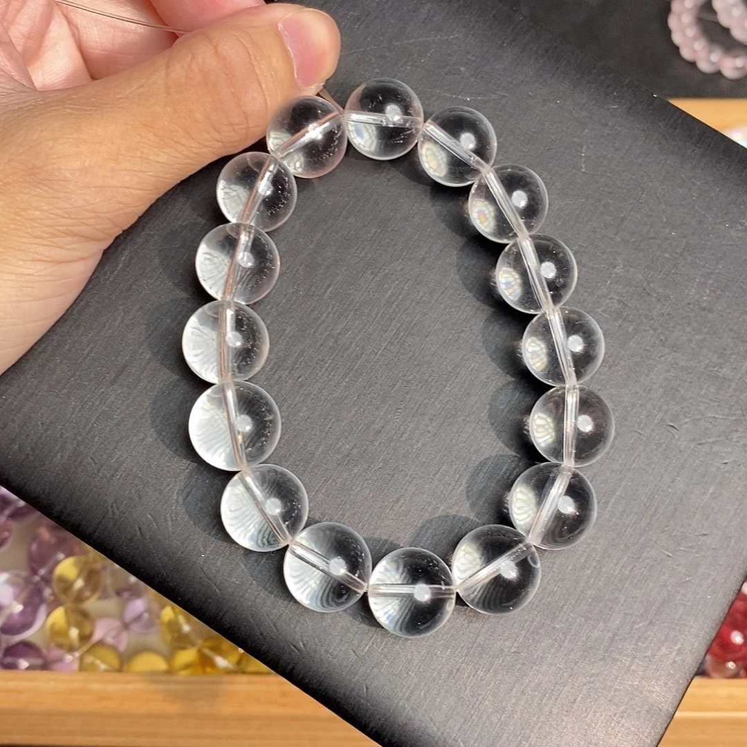 手串未镶嵌水晶巴西白水晶13咪