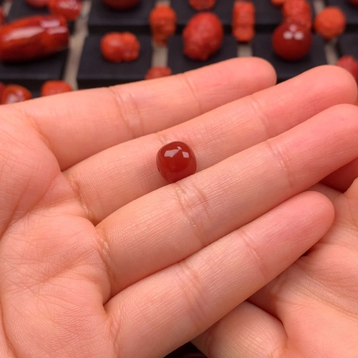 z****南红玛瑙未镶嵌老型单珠9MM+