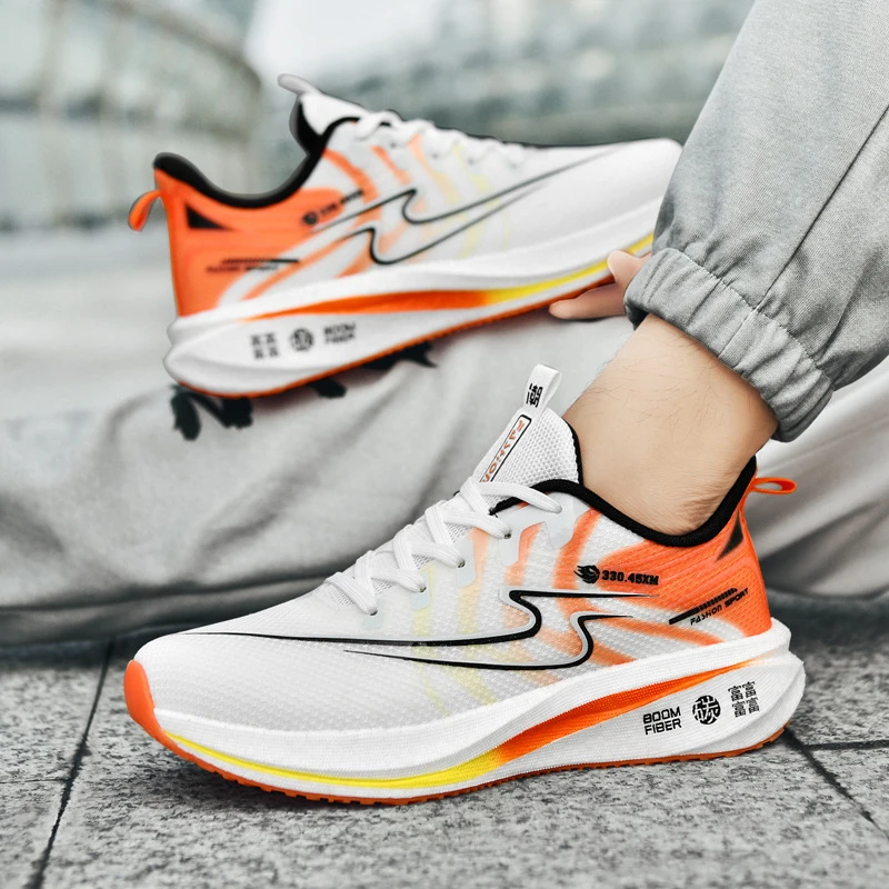 运动休闲鞋男鞋中考考试鞋体测鞋大码48码跑步鞋男春季缓震防滑