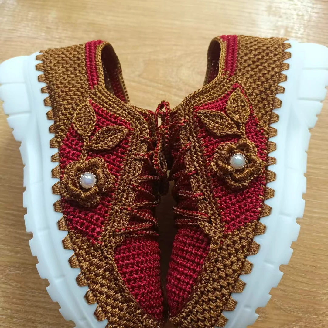 (成品)花朵款运动鞋椰子牛筋底防滑耐磨适合春夏秋天穿