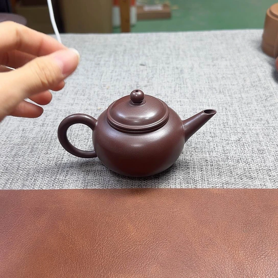 吉***祥茶壶紫砂民间手艺人全手工制作