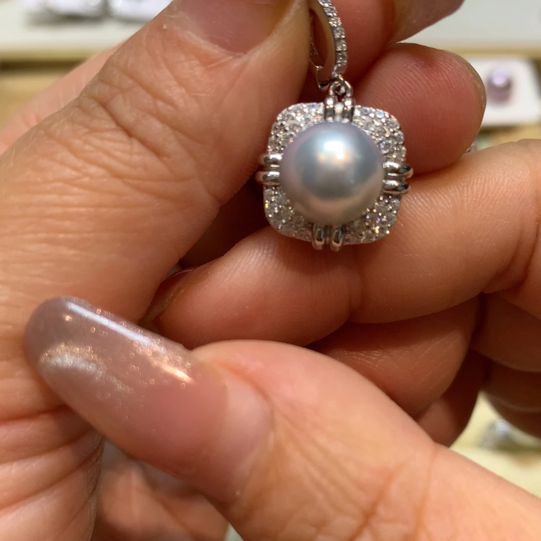 海水珍珠颈饰银S925镶嵌