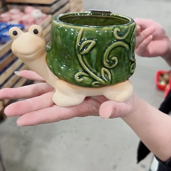 有孔.凑满10元发货多肉陶瓷花盆！