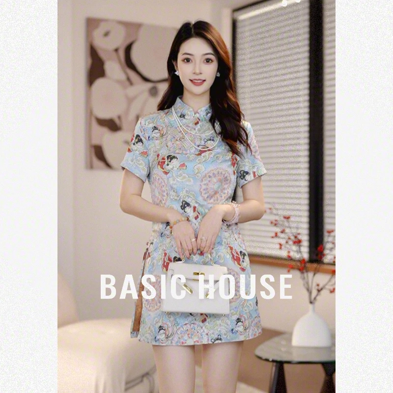 Basic House/百家好夏季新款新中式两件套套装B1195B5T902