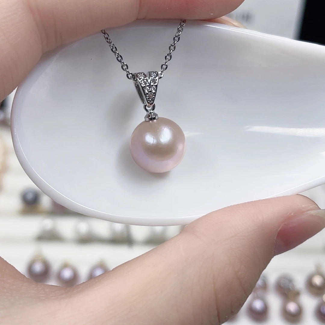 合金淡水珍珠吊坠(赠链)