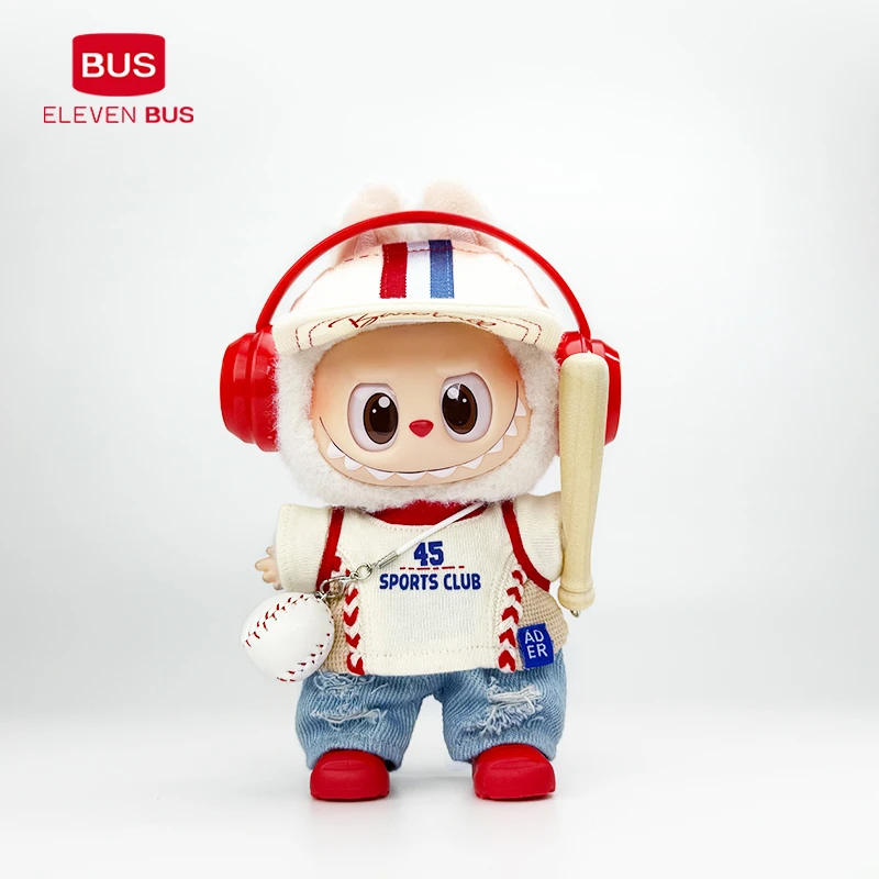 【新品】棒球服 娃衣套装 拉布布一代二代三代娃衣着替