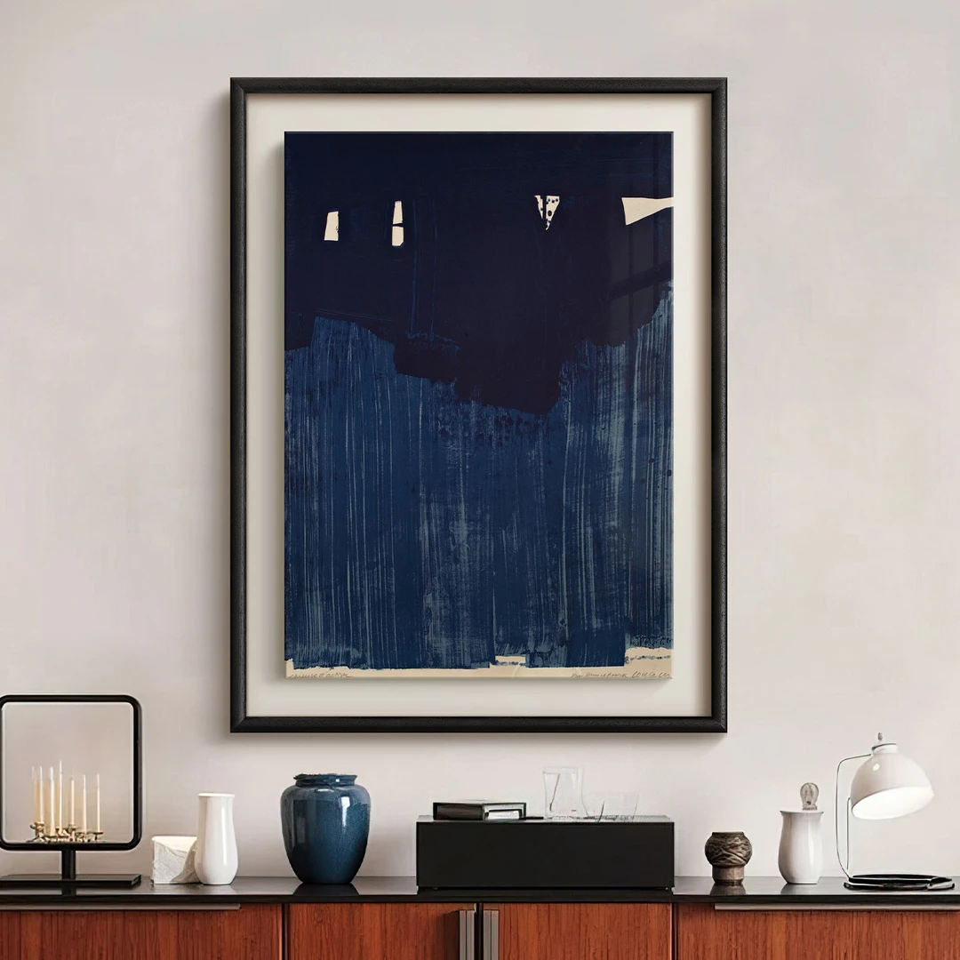 《墨海》立体绷画法式中古风客厅装饰画复古餐厅玄关意式抽象挂画