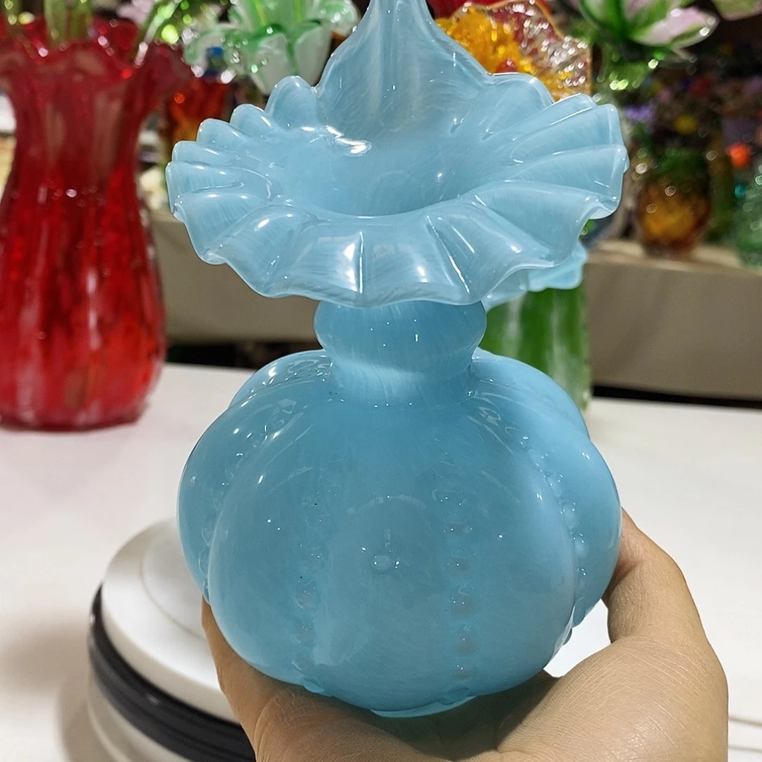 琉璃花瓶蓝色爱心111