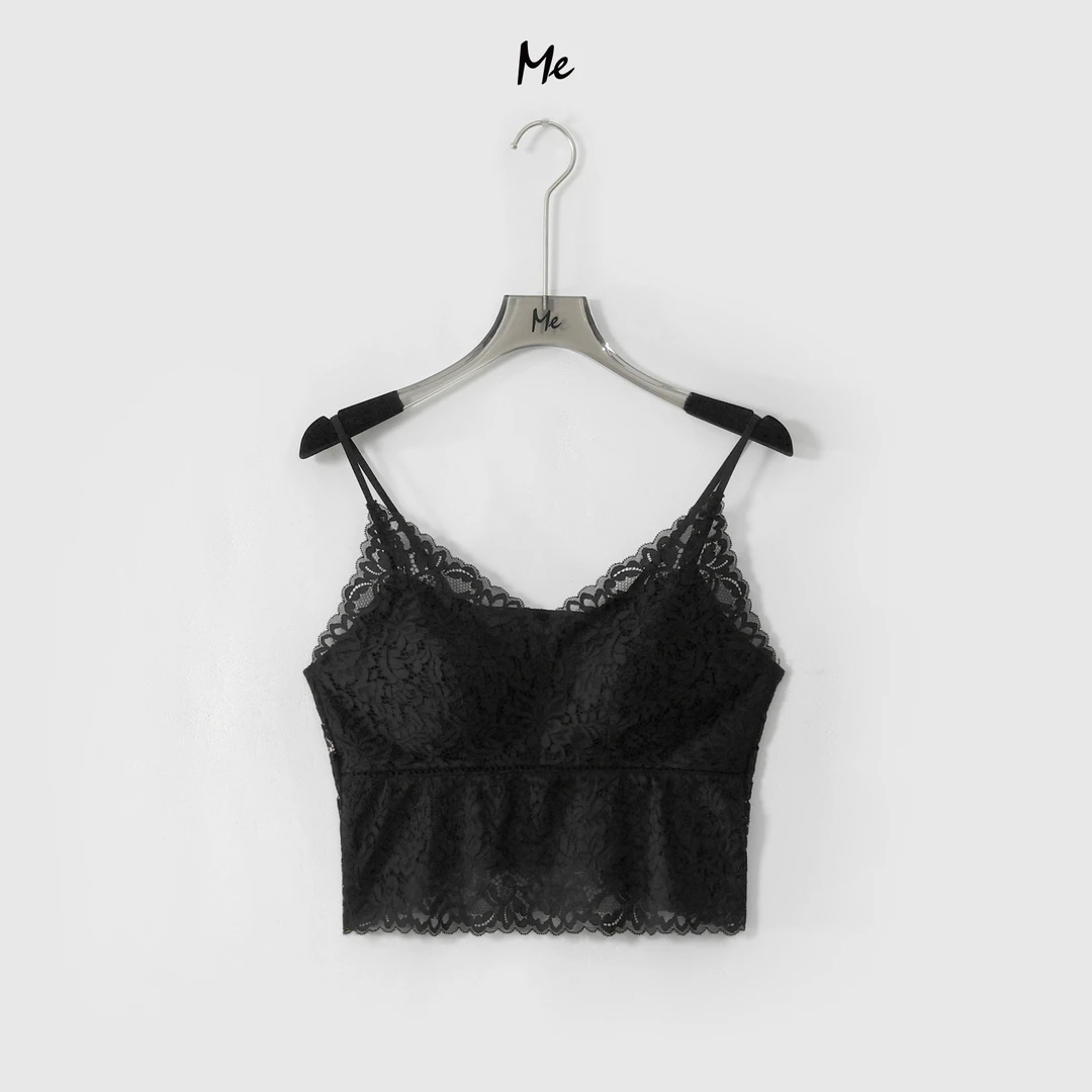 ME【蜜桃杯花蕾美背 （含胸垫）】高承托显瘦时尚吊带背心MESS6102