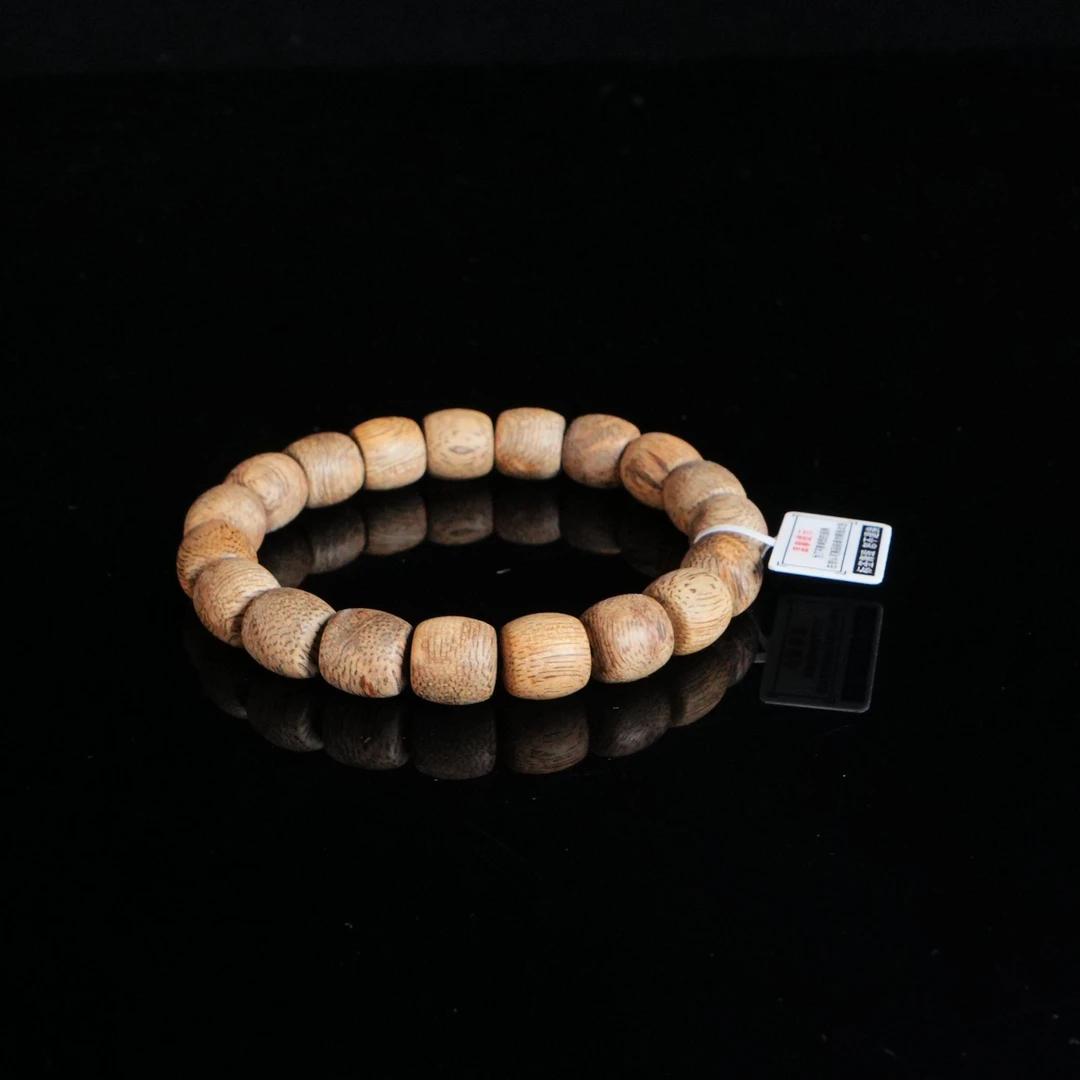 B9643 西马软丝9分沉鼓珠手串 1.1x1.1cm 15g