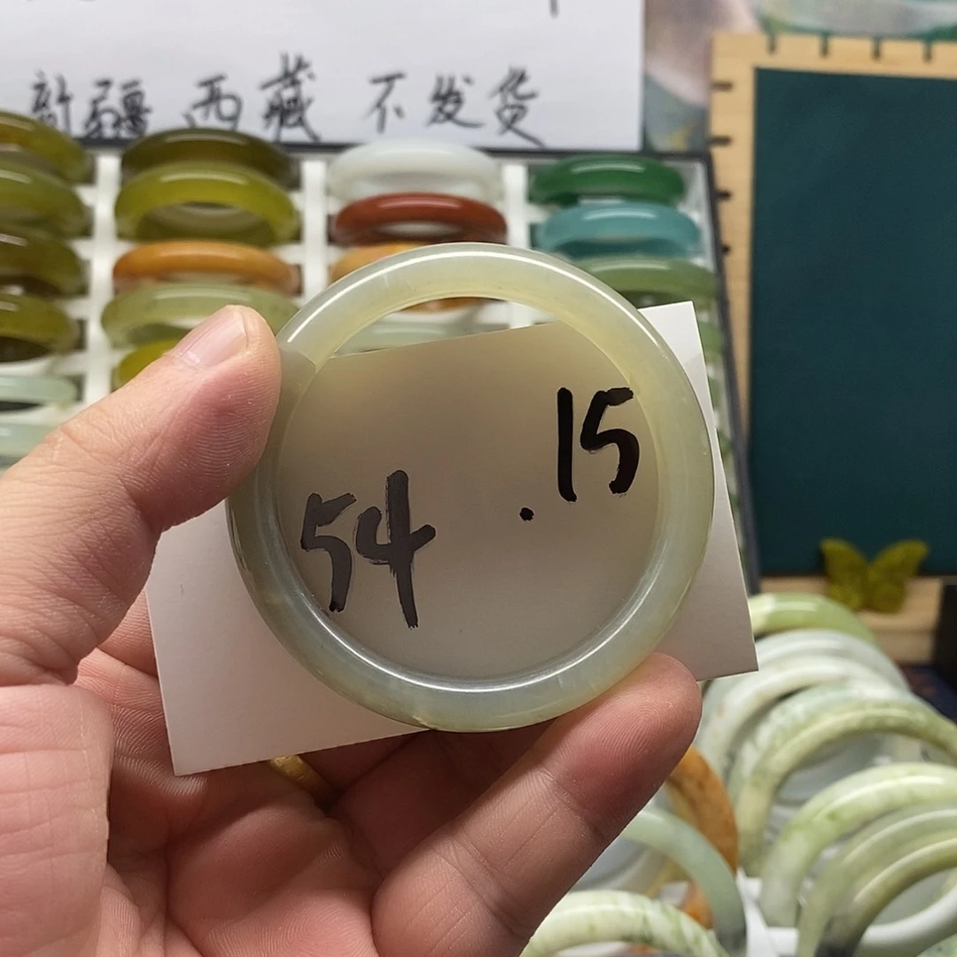 未镶嵌蛇纹石玉手镯