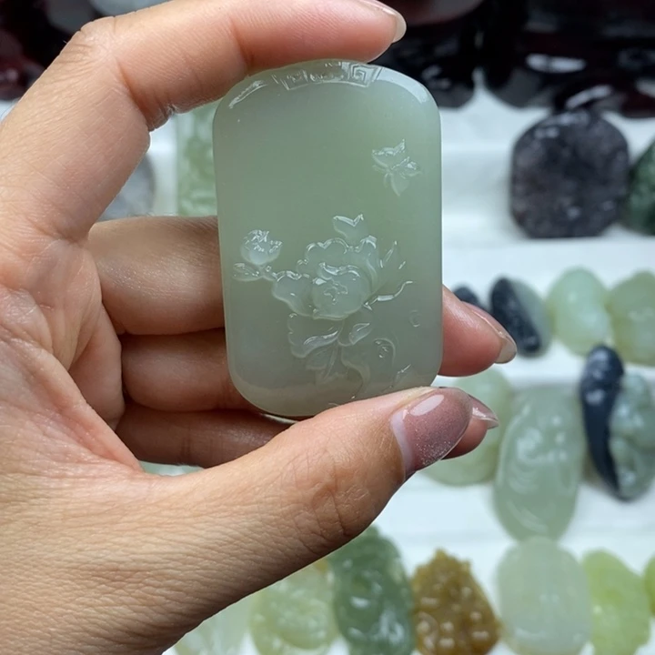 和田玉未镶嵌颈饰88