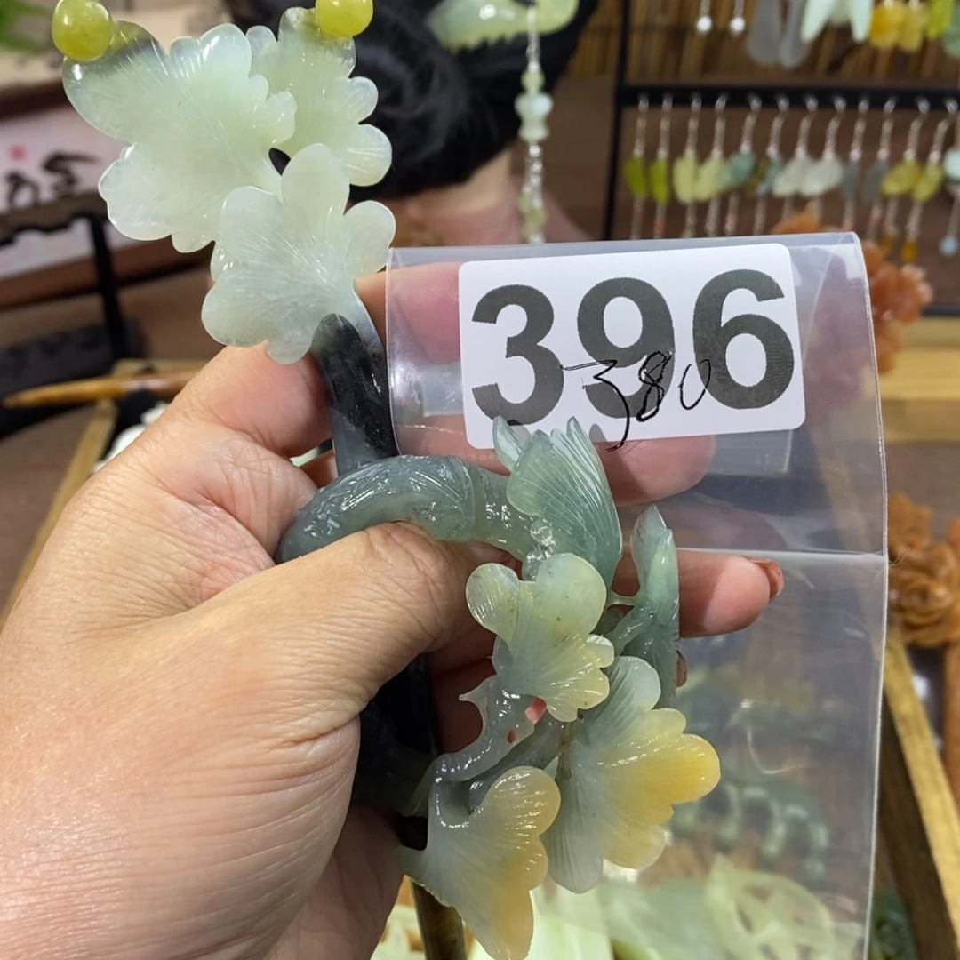 蛇纹石玉玉簪合金c****n