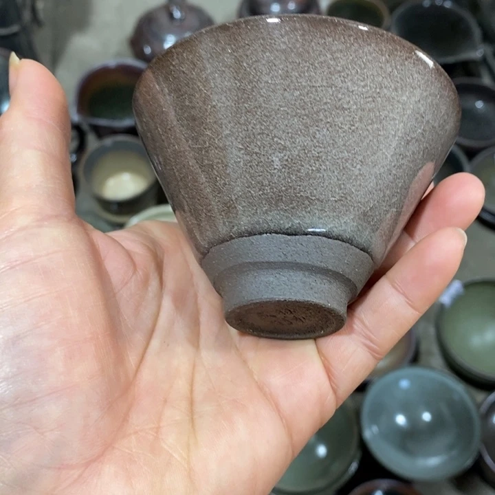 茶盏建阳建盏微瑕斗笠