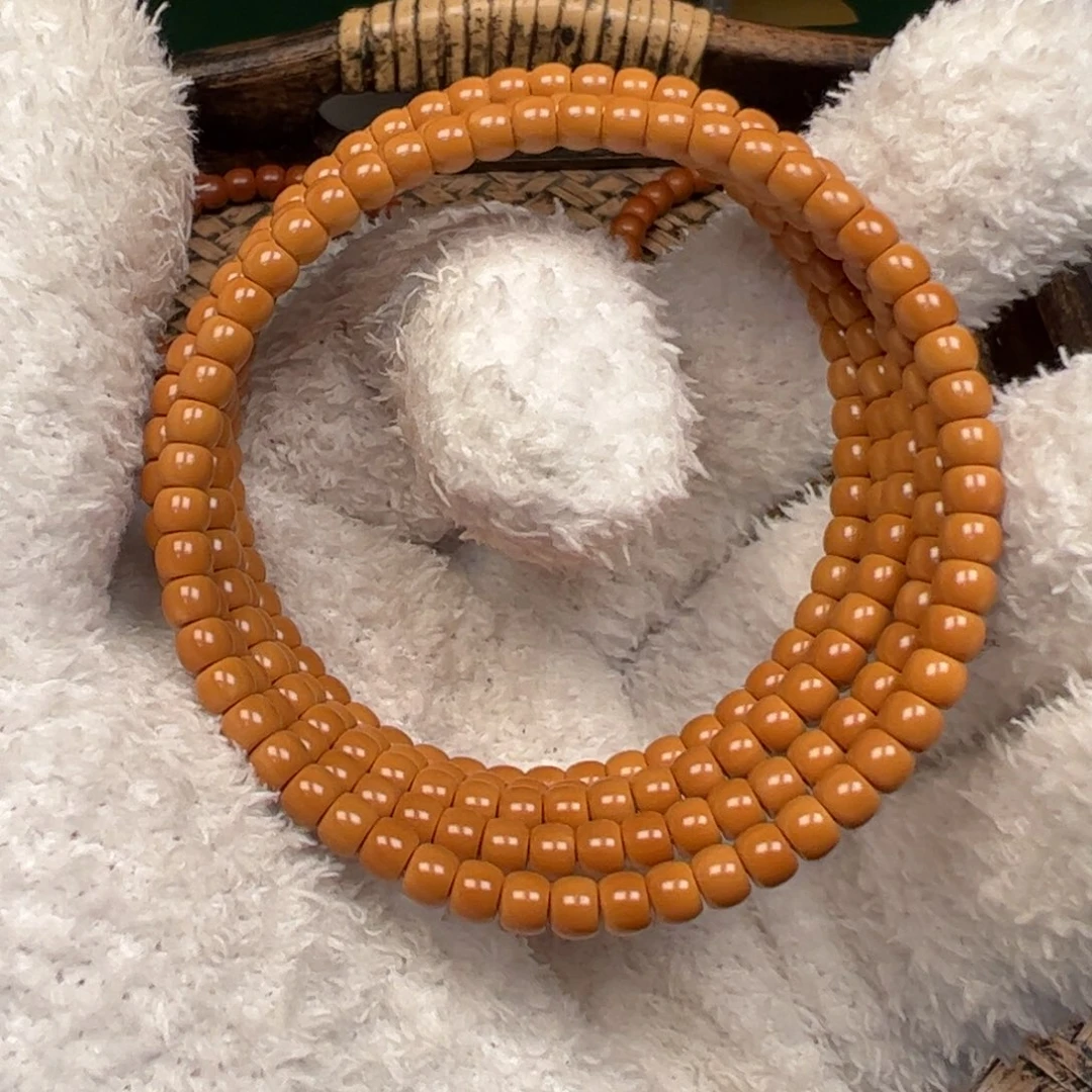 吊坠橄榄核老挝核尖单圈手串4.6mm