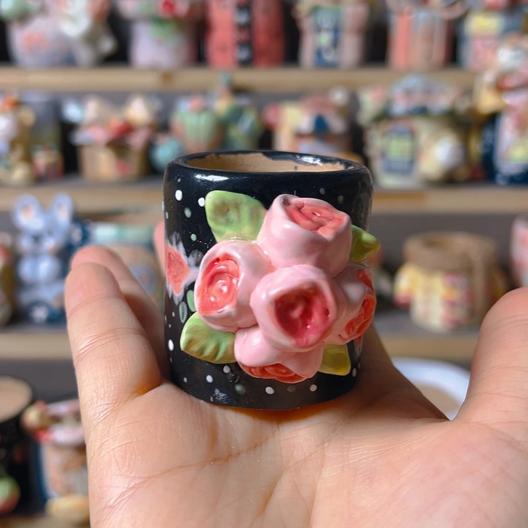 福福老梧家纯手工多肉花盆