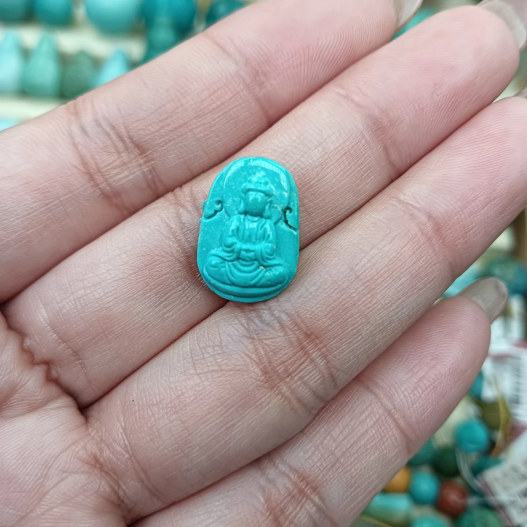 天然原矿绿松石配珠