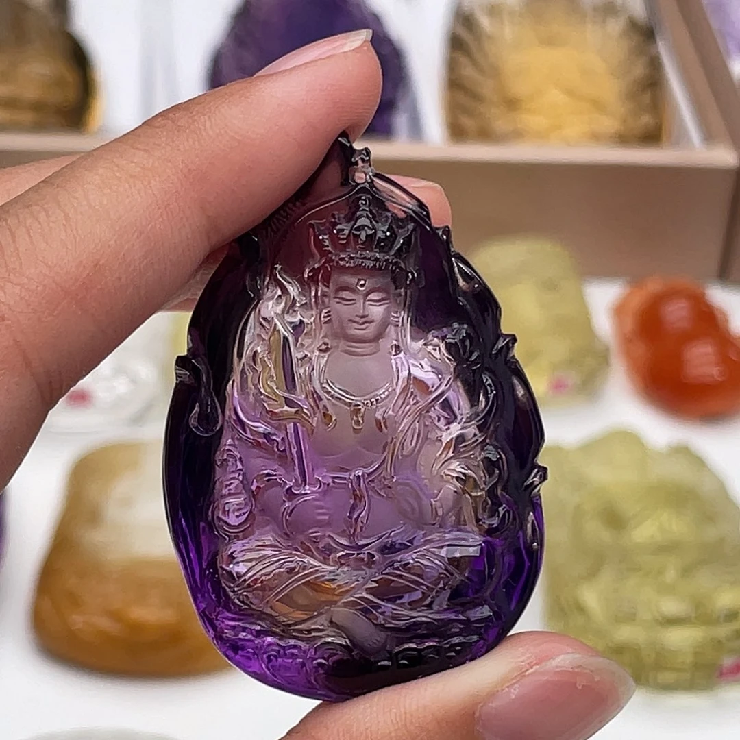 未镶嵌颈饰水晶定制吊坠虚空藏