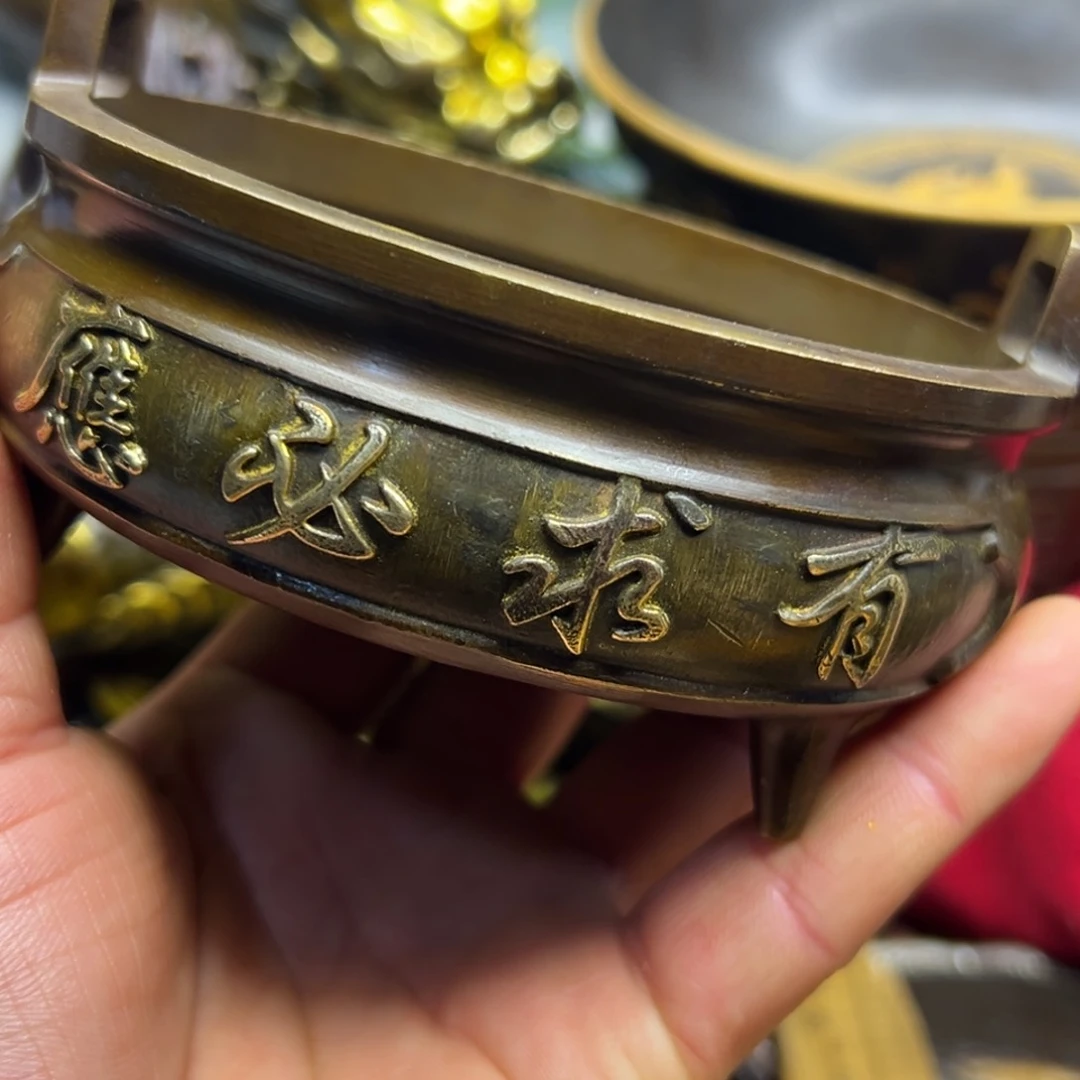 铜摆件欢迎欢迎你