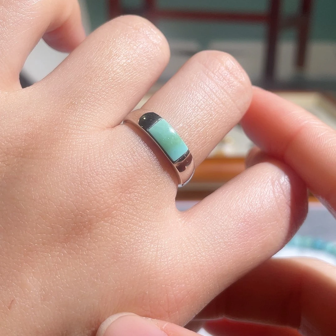 绿松石配饰银S925镶嵌