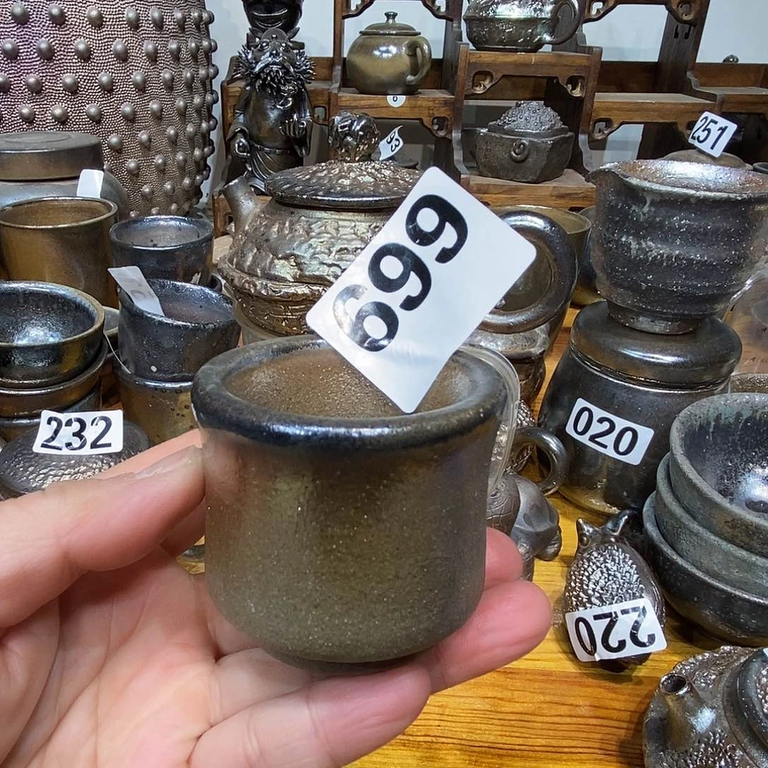 高温柴烧陶泥主人杯