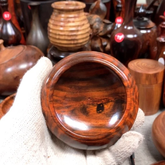 七***仔木老挝大红酸枝小笔洗