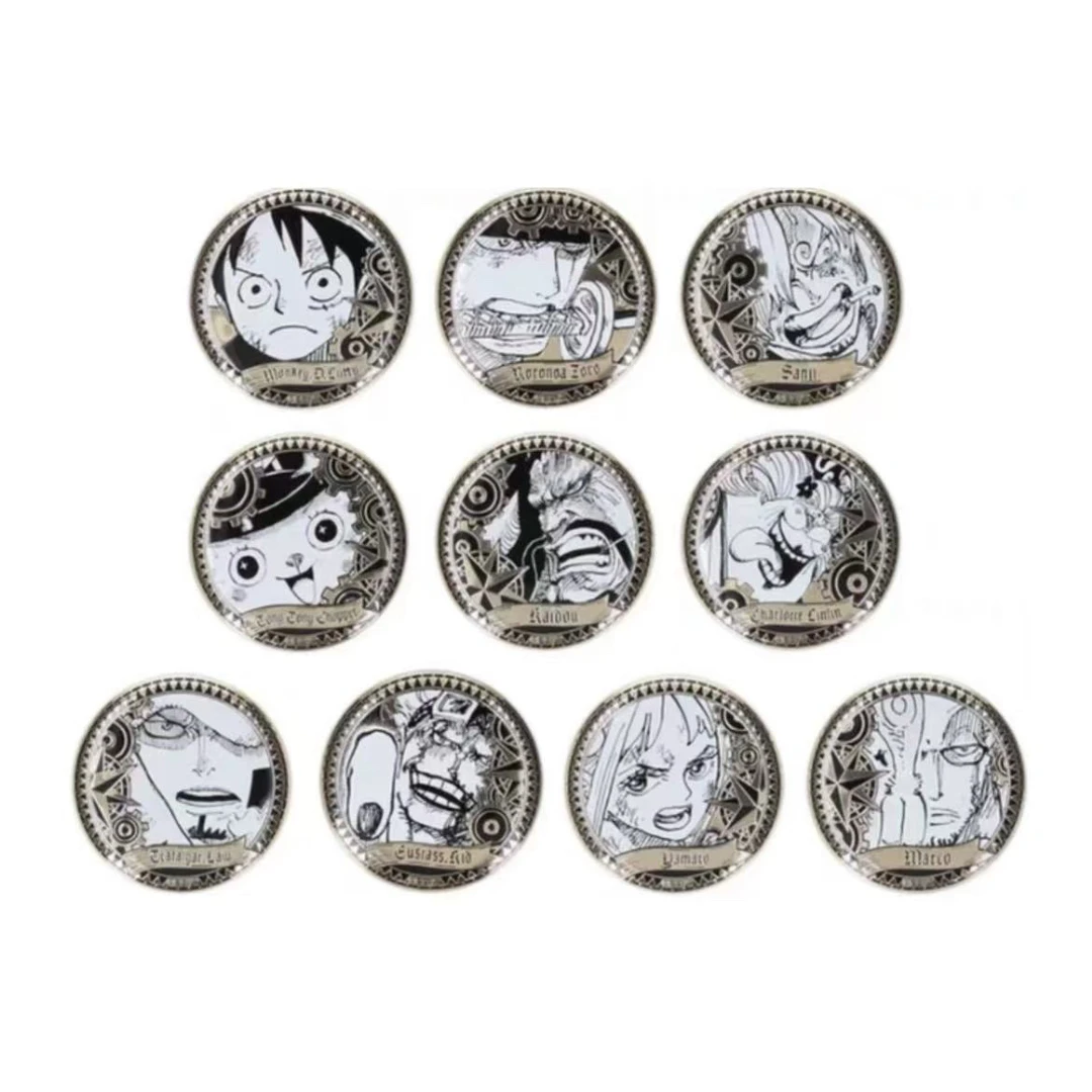 【饭团拆谷】海贼王js原画雕金吧唧徽章（直播代拆）