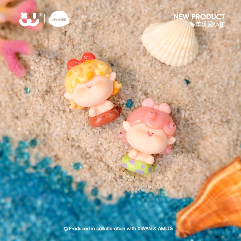 【莉莉丝专属】阿玛莉莉丝海洋乐园系列小蛇萌粒潮玩收藏盲盒