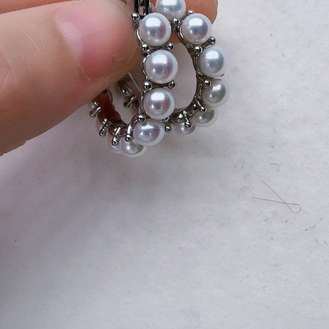 未镶嵌淡水珍珠耳饰