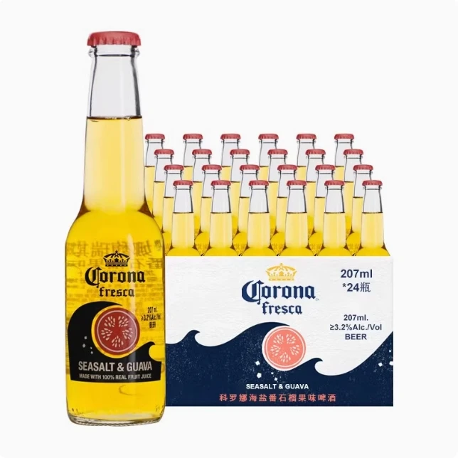 科罗娜 海盐番石榴果味啤酒原麦汁11.5°P 207ml*24瓶/件