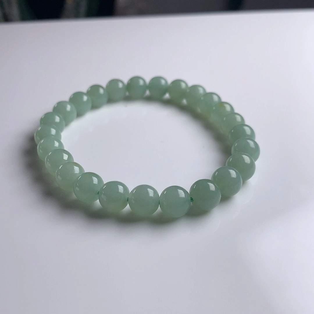 未镶嵌手串翡翠7mm！