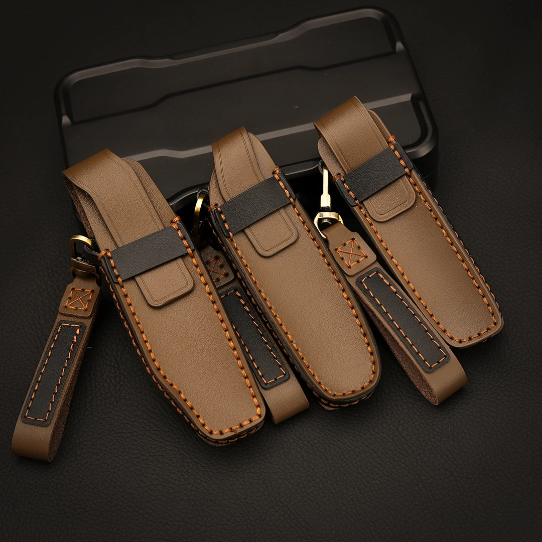 真皮随身携带口袋刀皮套精致小巧