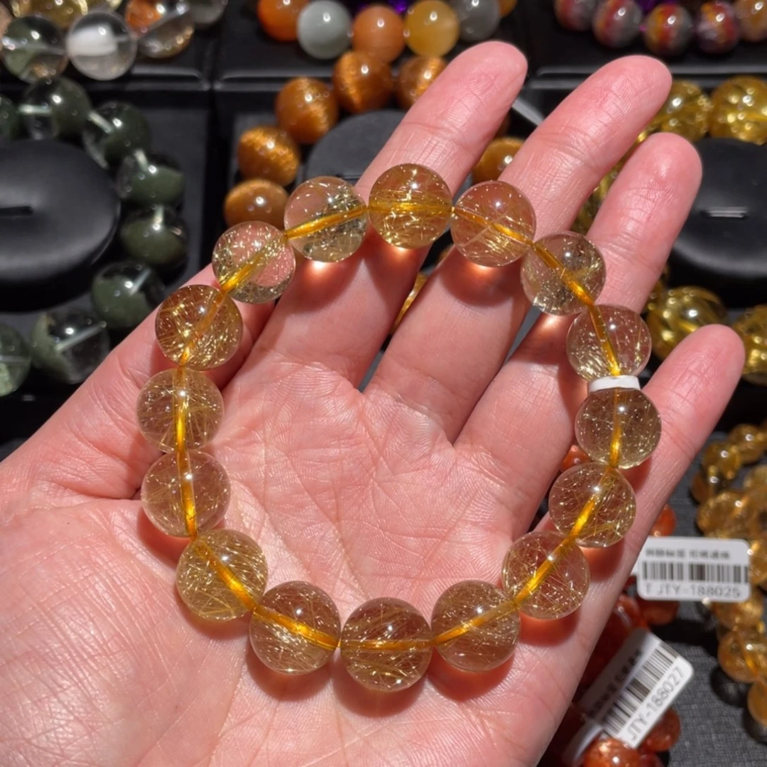 水晶手链未镶嵌发晶13.5mm