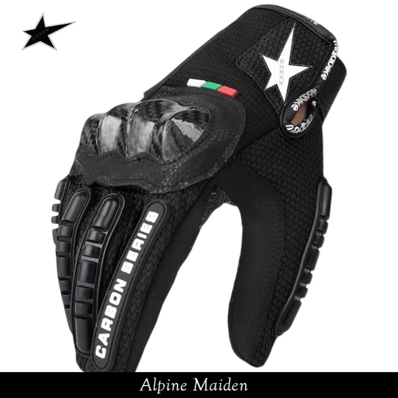 正品现货A星Alpine Maiden摩托车骑行防摔机车骑士男透气全指手套