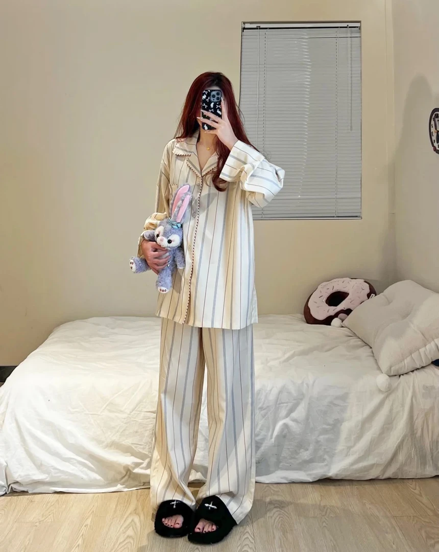 【小王子长袖长裤】刺绣情侣睡衣家居服可外穿