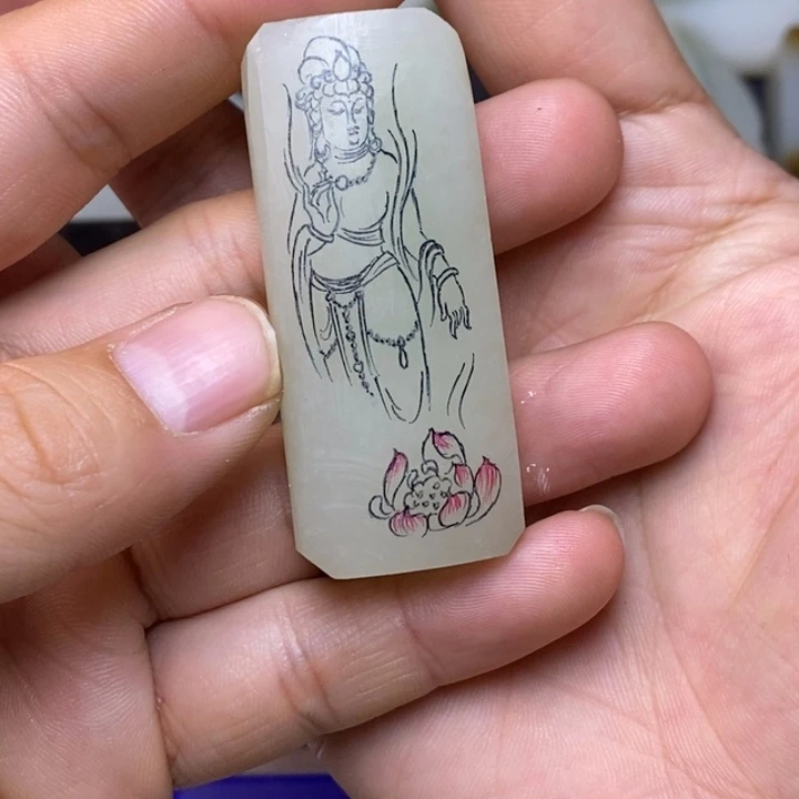 百***刀定制和田玉未镶嵌1