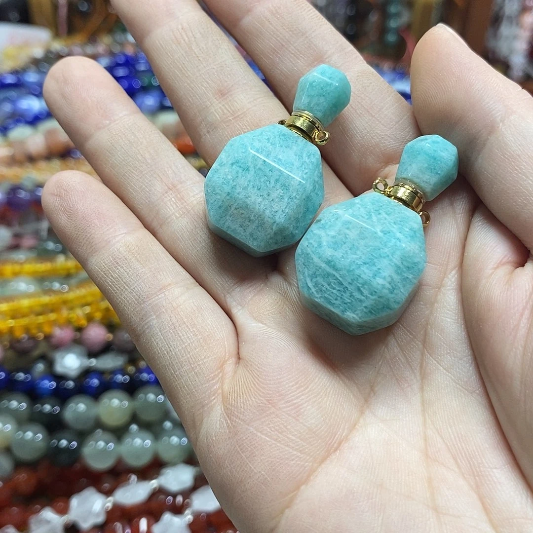 玛瑙/玉髓未镶嵌珠宝半成品天河香水瓶一个