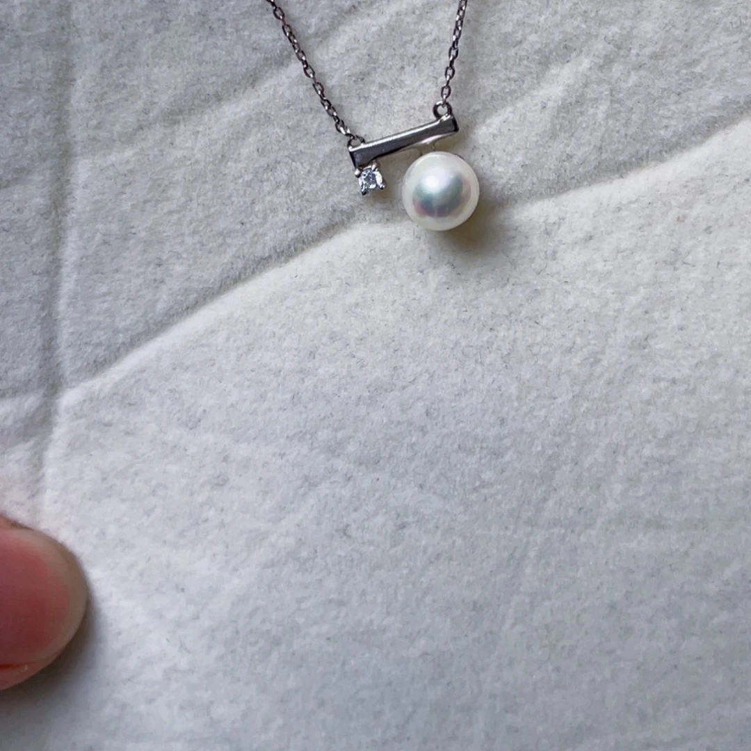 颈饰海水珍珠银S925镶嵌