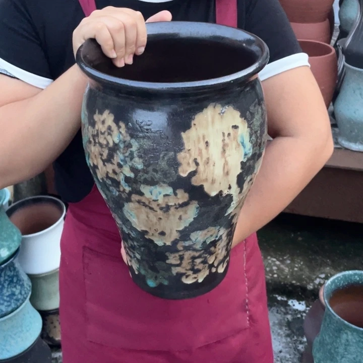 紫砂花盆口20高32正品正品