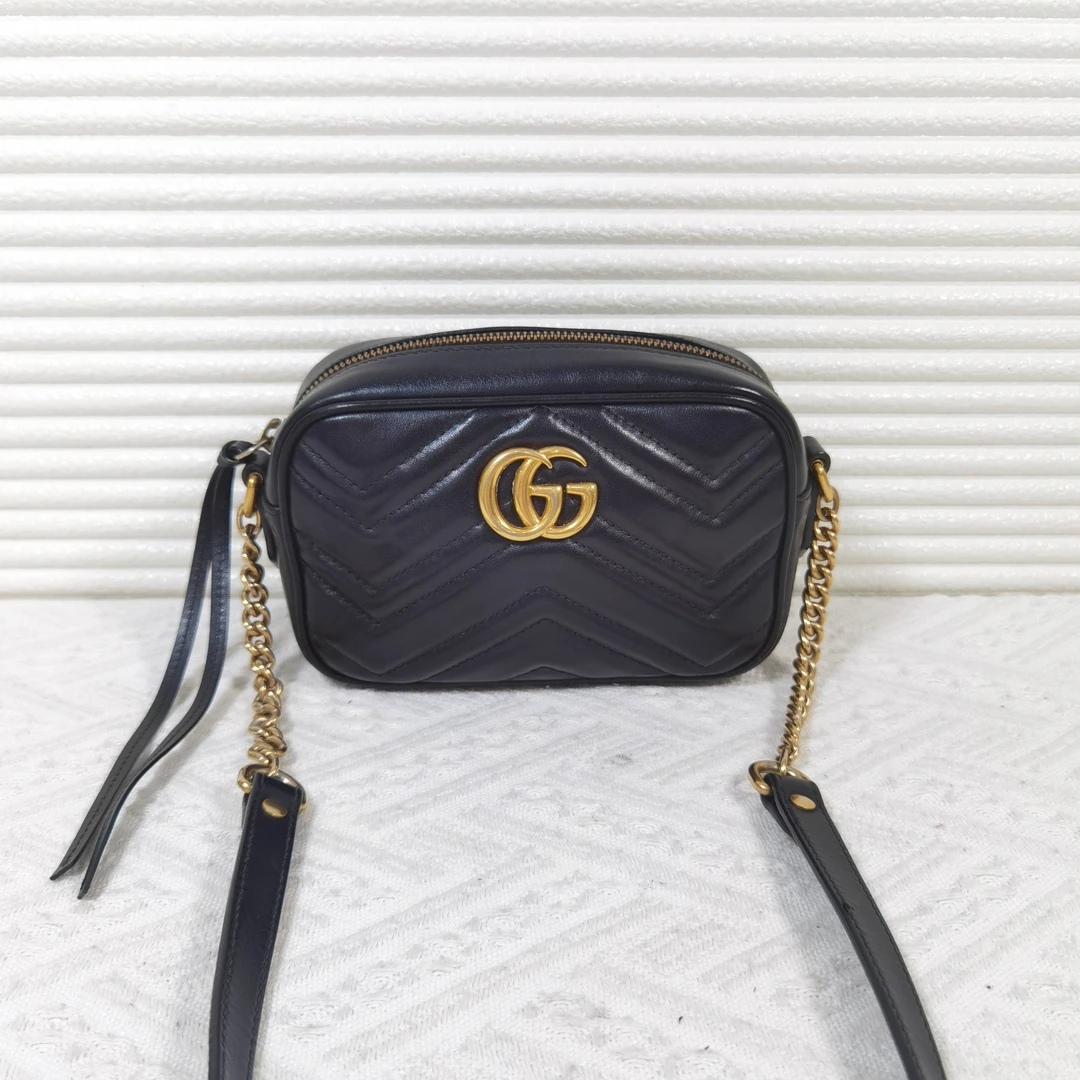95新 GUCCI/古驰 Gucci古驰 Marmont马蒙包相机包单肩包斜挎包