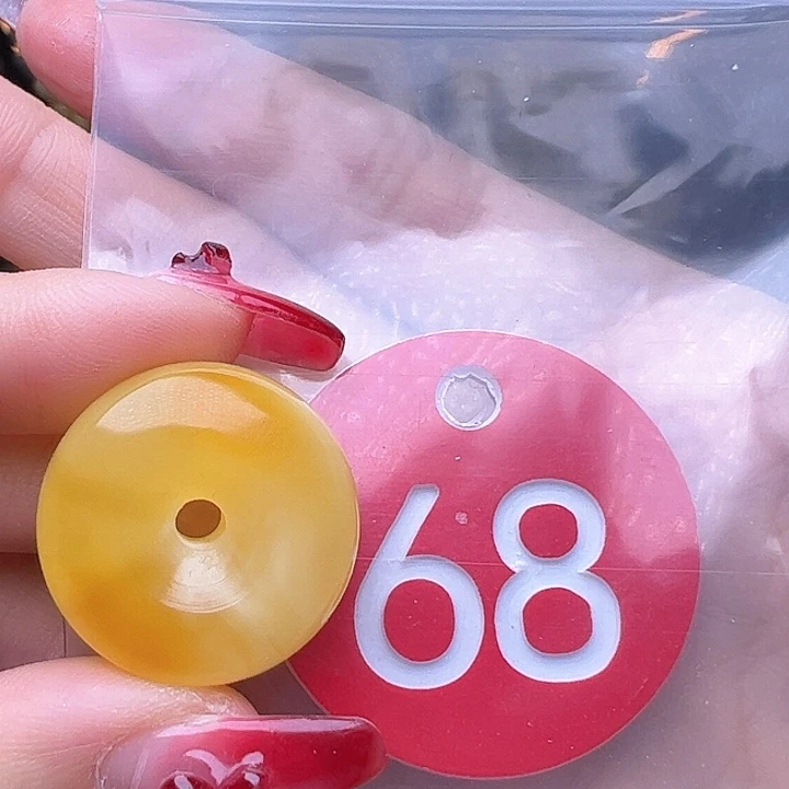 蜜蜡裸石未镶嵌微瑕 22.9/11.8mm 墩子