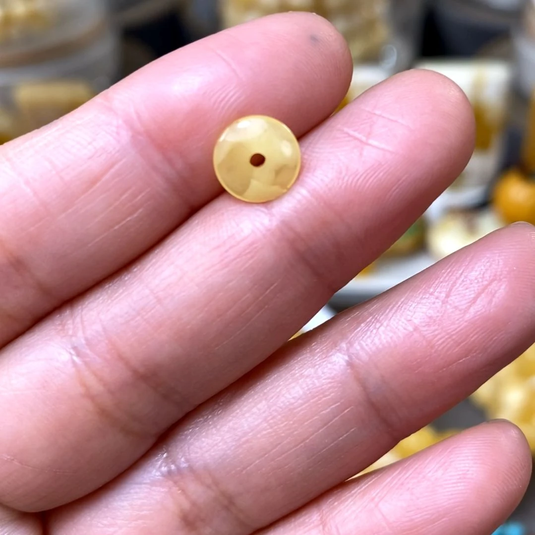 裸石琥珀未镶嵌小****号隔片