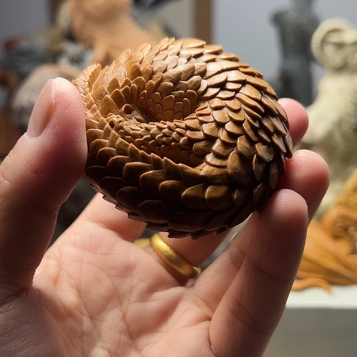 东北石松花石摆件