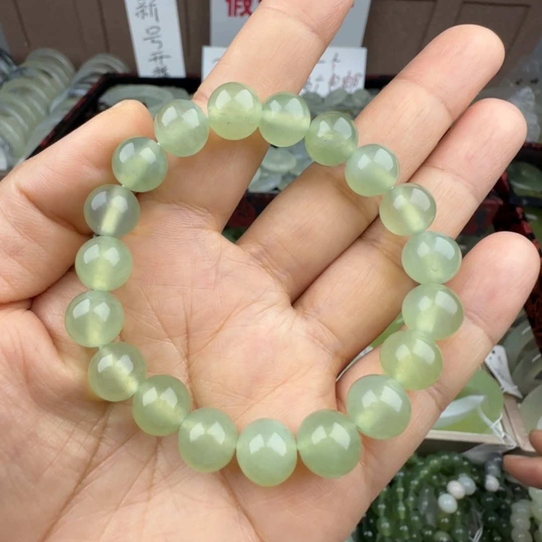 蛇纹石玉未镶嵌手链