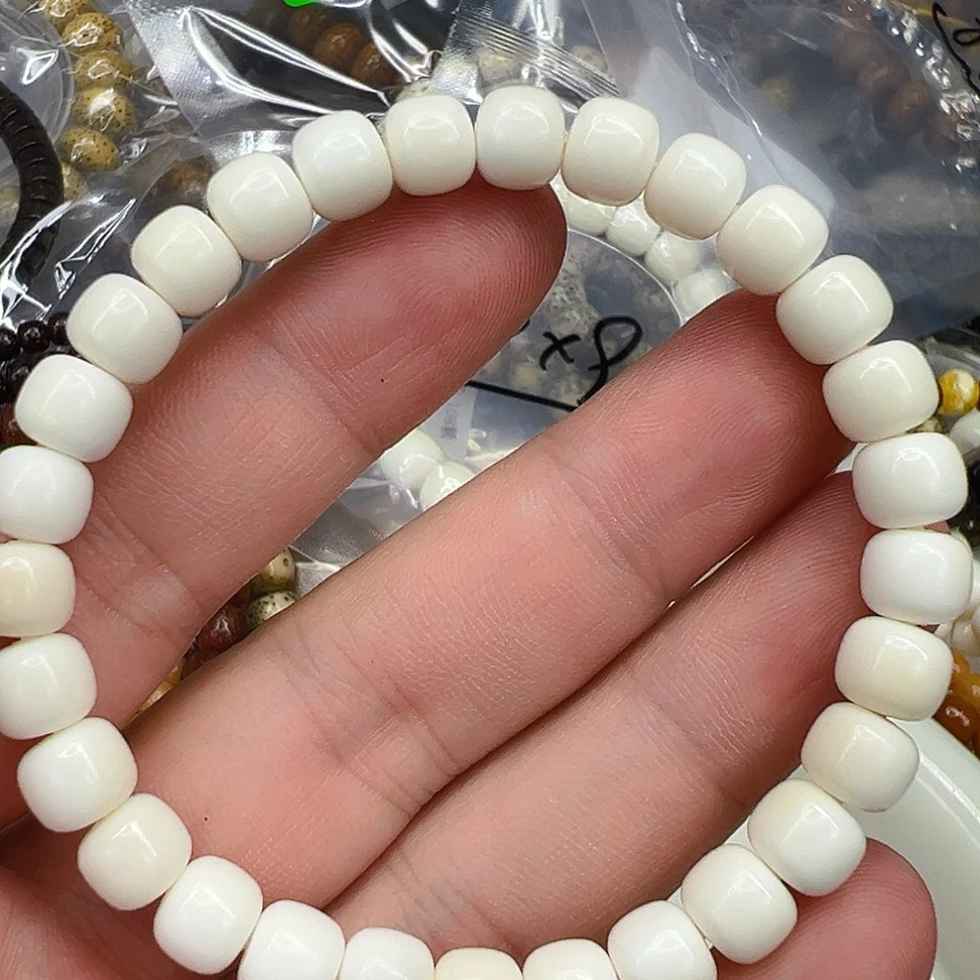 手串星月菩提46白菩提单圈8×7