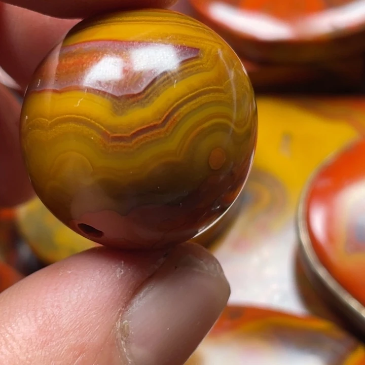 狼***子玛瑙/玉髓未镶嵌颈饰