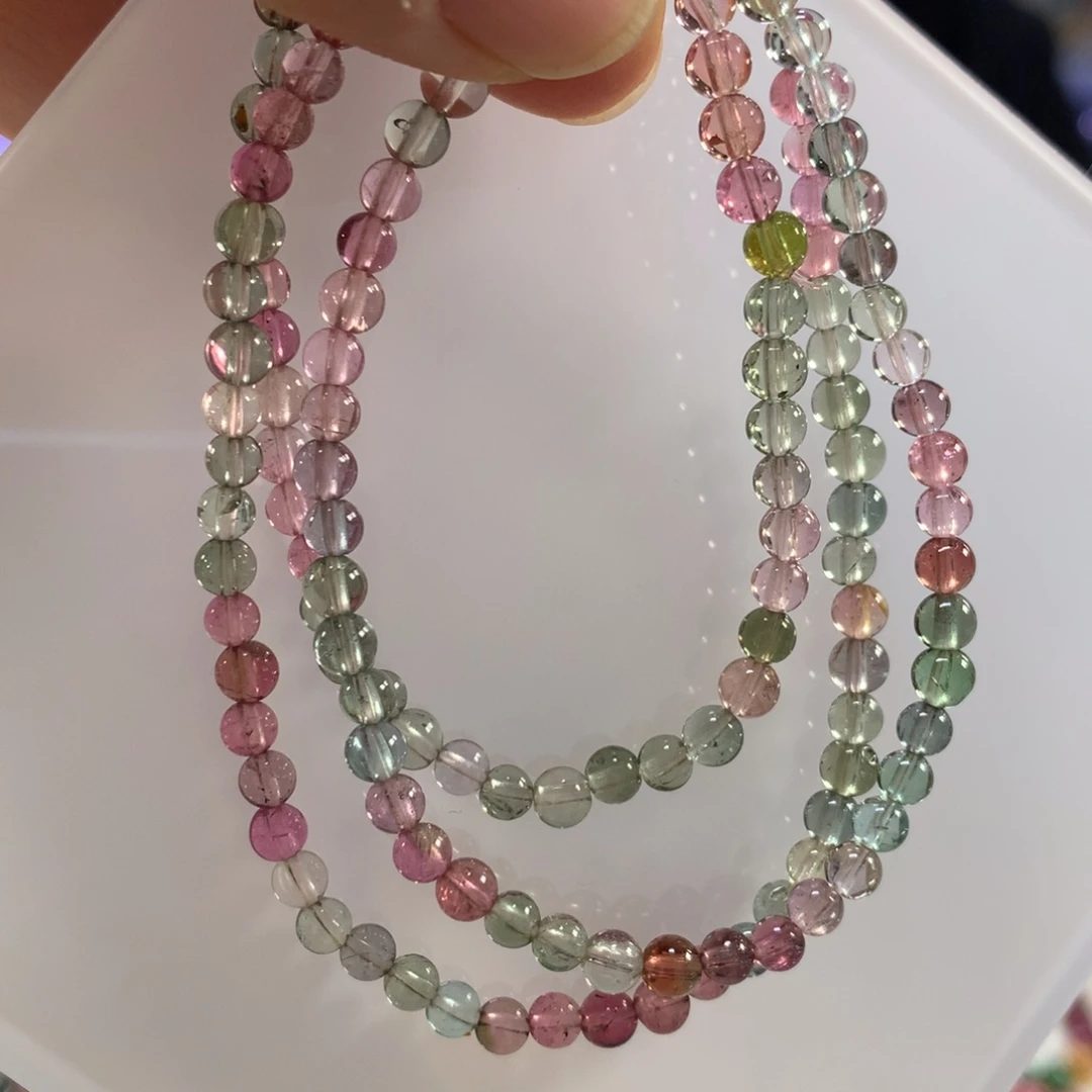 碧玺手链未镶嵌多样性发其一条4.2左右