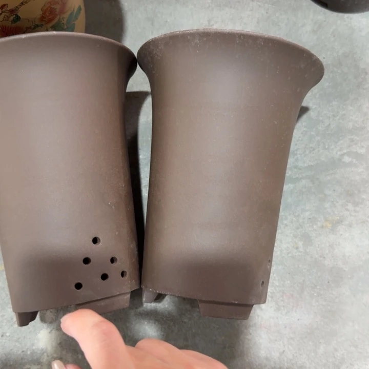 紫砂紫砂花盆破损补发高度22口径17俩只